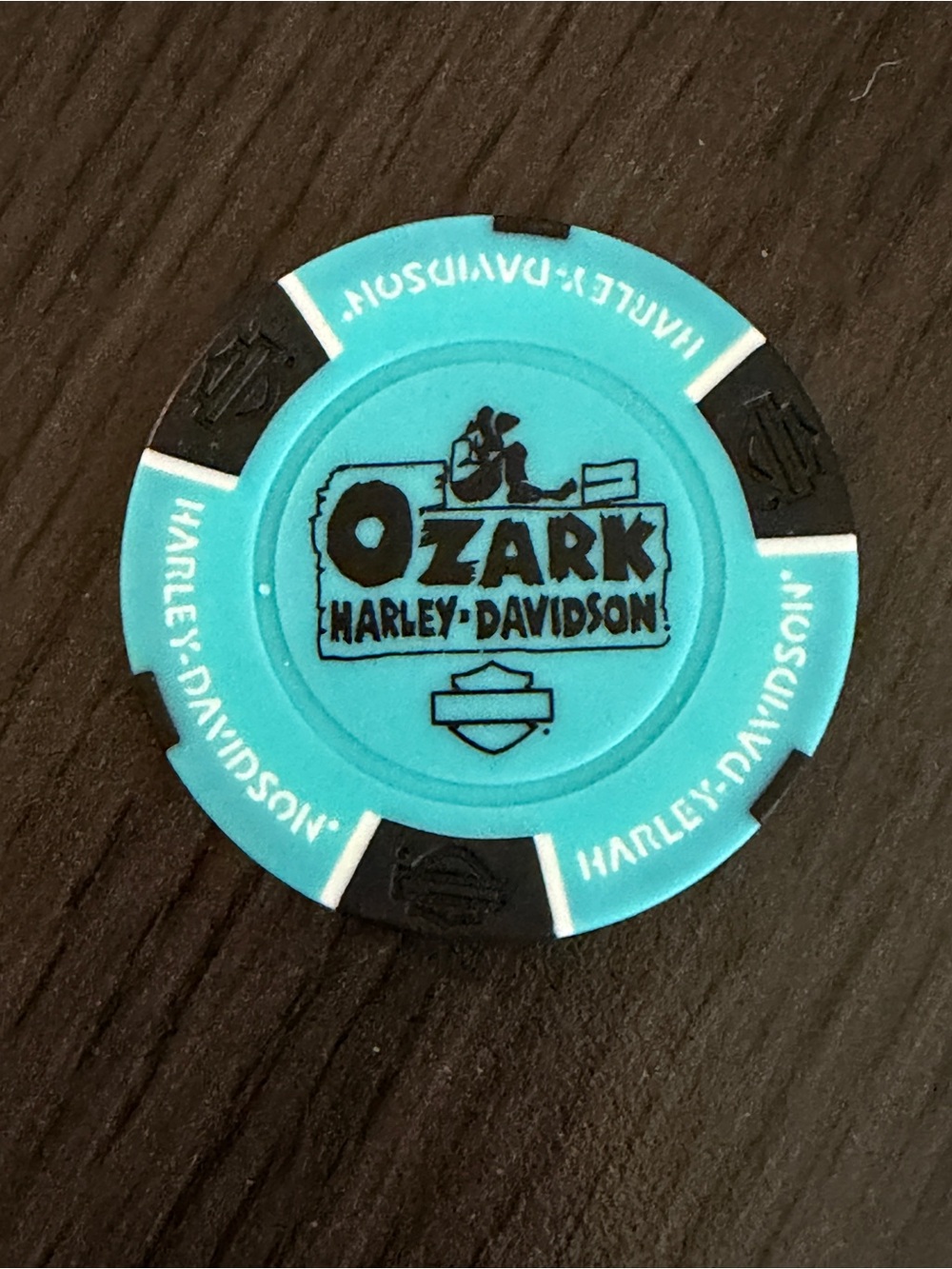 Collectible Harley Davidson Poker Chip Ozark Harley Davidson Lebanon, MO